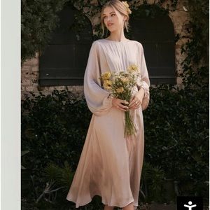 ASTR THE LABEL MARIN DOLMAN SLEEVE MIDI DRESS M NEW